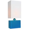 Lite Source Kara 17 1/2" High Modern Aqua Blue Ceramic Accent Lamp