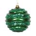 Vickerman 33829 - 8" Green Candy Glitter Wave Ball Christmas Tree Ornament (M132104)