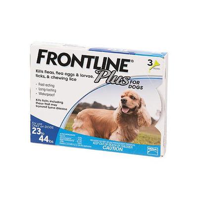 Frontline Plus for Medium Dogs 23-44 lbs (Blue) 3 Doses