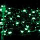 Action Lighting 10200 - 36 Light 12' Green Wire Green Battery Operated Indoor LED Micro Miniature Christmas Light String Set with Timer