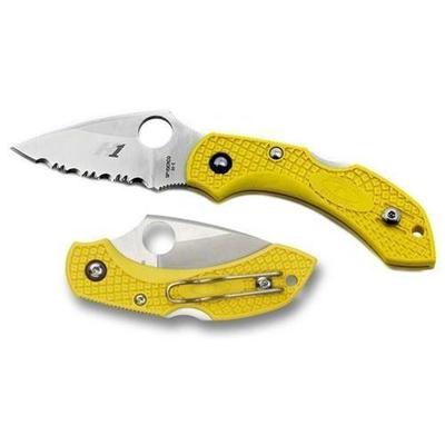 Spyderco C28SYL2 Dragonfly 2 Salt Knife Comboedge Yellow