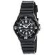 Casio Boy's Quartz Watch Dial Analogue Display Black Resin Strap and Black Dial LRW-200H-1B