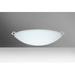 Besa Lighting Sonya 2 - Bulb Outdoor Flush Mount Glass/Metal in Gray | 5.25 H x 17 W x 17 D in | Wayfair 841825-SN