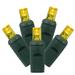 Vickerman 316863 - 100 Light 34' Green Wire Yellow Wide Angle LED Lights with 4" Spacing (X4G6107)