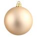 Vickerman 34881 - 3" Champagne Matte Ball Christmas Tree Ornament (12 pack) (N590838DMV)