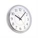 Peter Pepper 14" Wall Clock Metal in Gray | 14 H x 14 W x 2 D in | Wayfair PDQ-845-H Polished Chrome-Face No. 14