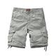 Matchstick Men's Twill Cargo Shorts#S3612 (S3612 Light Grey,L/32)