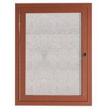 AARCO Outdoor Enclosed Wall Mounted Bulletin Board Vinyl/Metal in White | 48 H x 36 W x 2 D in | Wayfair ODCCO4836R
