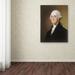 Trademark Fine Art 'George Washington 1821' Print on Wrapped Canvas Metal | 32 H x 24 W x 2 D in | Wayfair BL01355-C2432GG