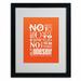 Trademark Fine Art "No Need to Sparkle I" by Megan Romo Framed Textual Art Canvas | 20 H x 16 W x 0.5 D in | Wayfair MR0091-B1620MF