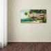 Trademark Fine Art 'Caribean Bay' Print on Wrapped Canvas Canvas | 10 H x 19 W x 2 D in | Wayfair MA0436-C1019GG