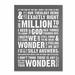 Trademark Fine Art 'Wonder as Worship' Textual Art on Wrapped Canvas in Gray/White | 19 H x 14 W x 2 D in | Wayfair MR0173-C1419GG