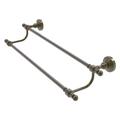 Allied Brass Retro Wave Double Wall Mounted Towel Bar Metal in Yellow | 5 H x 7 D in | Wayfair RW-72/18-ABR