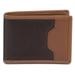 SafeID Hack-Proof Accent Deluxe Billfold Wallet w/ RFID Blocking, Brown