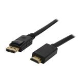 Nippon Labs DP-HDMI-6 6 ft. DisplayPort to HDMI Converter Cable Supporting VR / 3D / 4K Black - DP to HDMI Adapter - (M/M)