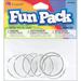 Fun Pack Key Ring, 6pk, Silver