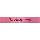 Birthday Sash "Twenty-One" Hot Pink One Size