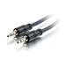 C2G 40517 3.5mm Stereo Audio Cable with Low Profile Connectors M/M Plenum CMP-Rated (35 Feet 10.66 Meters)