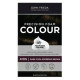 John Frieda Precision Foam Hair Color Kit Brown Hair Dye 5NBG Medium Chestnut Brown Hair Color 1 Application