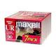 MAXELL 108575 Brick Packs - 90 Minute Audio Cassettes - 7 Tapes Per Pack