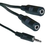 3.5mm Stereo Y Cable 3.5mm Male to Dual 3.5mm Stereo Female 6 foot