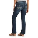 Juniors' Bridget Curvy Bootcut Jeans with Flap Pocket