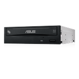 ASUS DVD-Writer 24X DVD+R 8X DVD+RW 8X DVD+R DL 24X DVD-R 6X DVD-RW 16X DVD-ROM 48X CD-R 24X CD-RW 48X CD-ROM Black SATA Model DRW-24F1ST d/BLK/B/AS