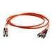 C2G 5m LC-ST 62.5/125 Duplex Multimode OM1 Fiber Cable - Orange - 16ft - patch cable - 16.4 ft - orange