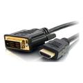 C2G 42513 C2G 0.5m HDMI to DVI-D Digital Video Cable - HDMI/DVI for Audio/Video Device - 1.64 ft - 1 x DVI-D (Single-Link) Male Digital Video - 1 x HDMI (Type A) Male Digital Audio/Video - Shielding -