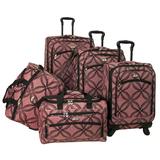 Silver Clover 5-Piece Spinner Luggage Set