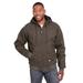 Original Washed Hooded Jacket - Quilt Lined Size L Regular (Olive Duck)