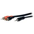 Comprehensive MPS-2PP-6ST 6 ft. 3.5mm Stereo to 2 RCA Cable Male to Male