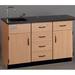 Stevens ID Systems Science Instructor's Desk in Brown | 36 H x 55 W x 24 D in | Wayfair 84130 K36 24-058-10