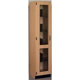 Stevens ID Systems Science 12 Compartment Classroom Cabinet Wood in Brown | 84 H x 18 W x 23 D in | Wayfair 83739 K84-073