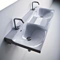 WS Bath Collections Buddy Ceramic 40" Wall Mount Bathroom Sink w/ Overflow | 7.3 H x 16.5 D in | Wayfair Buddy 3404