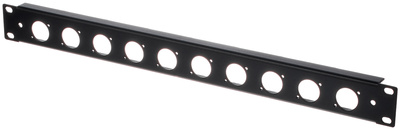 Thon Rack Panel 1U 10 XLR 90°