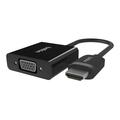 Belkin Components Hdmi To Vga + 3.5mm Audio Adapter M/f 1080p 5 Black