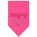 Naughty but in a Nice Way Rhinestone Bandana Bright Pink Large