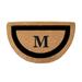 Classic Border Half-Round Monogrammed Coco Door Mat - W - Frontgate