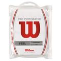 Wilson Unisex Griffband Pro Overgrip Perforated, Weiß, 12 Stück, WRZ4006WH