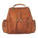 David King Leather 331 Mid Size Top Handle Backpack 9.5" x 10.5" x 3.5"