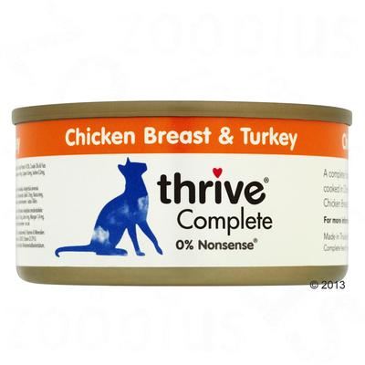 6x75g Chicken Breast & Turkey Thrive Complete Wet Cat Food