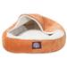 Majestic Pet Products Round/Oval Cat Bed Suede/Faux Suede in Orange/Brown | 16 H x 18 W x 18 D in | Wayfair 78899564138