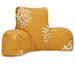 Majestic Home Goods Coral Indoor/Outdoor Backrest Pillow Polyester/Polyfill blend in Yellow | 18 H x 33 W x 6 D in | Wayfair 85907223007