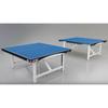 Butterfly Europa Regulation Size Foldable Indoor Table Tennis Table (25mm Thick) Wood/Steel Legs in Blue/Brown/Gray | 30 H x 60 W x 108 D in | Wayfair