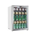 Whynter 90 Cans Beverage Refrigerator w/ Lock, Stainless Steel | 25 H x 17 W x 17.5 D in | Wayfair BR-091WS