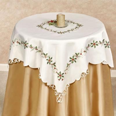 Boughs of Holly Table Topper Cream, 36