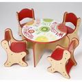 Playscapes Fresh Fruit 5 Piece Table & Chair Set in Brown | 21 H x 40 W in | Wayfair 25-RST-033