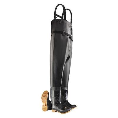 DUNLOP 8606700 Men's Chest Wader, 13 Steel Toe, Black