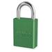 AMERICAN LOCK A1105KAGRN Lockout Padlock,KA,Green,1-7/8"H